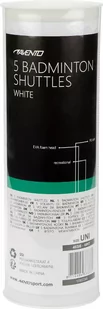 Lotki do badmintona białe AVENTO x5 - Badminton - miniaturka - grafika 3