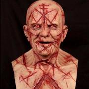 Stroje karnawałowe - Mssugar Halloween Adult Bloody Zombie Scary Full Head Cover Cosplay Lateks maska - miniaturka - grafika 1
