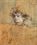 Plakaty - Galeria Plakatu, Plakat, Mademoiselle Nys, Henri De Toulouse-Lautrec, 40x50 cm - miniaturka - grafika 1