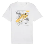 Koszulki męskie - Koszulka męska Puma 68483002 GRAPHICS SNEAKER Biała - miniaturka - grafika 1