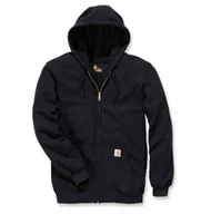 Bluzy męskie - Bluza Carhartt Midweight Hooded ZIP Black - miniaturka - grafika 1