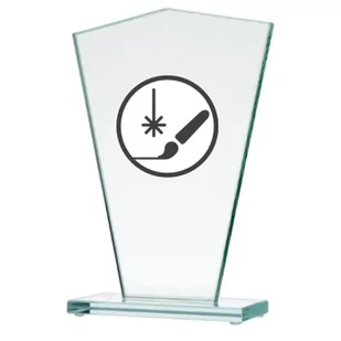 Trofeum szklane grawerowane + wypełnienie farbą - Gadżety dla kibiców - miniaturka - grafika 1