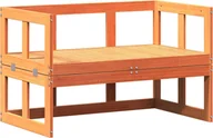 Sofy ogrodowe - vidaXL Rozkładana sofa ogrodowa 2 w 1 w kolorze brązowym z litego drewna sosnowego - miniaturka - grafika 1