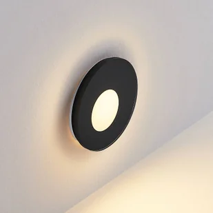 Molto Luce Oprawa wpuszczana LED Wall 68R Glass RD, czarny, aluminium, CCT - Oprawy, klosze i abażury - miniaturka - grafika 1