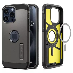 Etui Spigen Tough Armor Mag do MagSafe do iPhone 15 Pro Max Gunmetal - Etui i futerały do telefonów - miniaturka - grafika 11