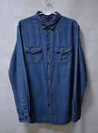 Koszule męskie - Męska Koszula Jeansowa Rozmiar L *Tom&Rose* - miniaturka - grafika 1