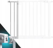 Zabezpieczenia dla dzieci - Barierka na drzwi, schody KIDIZ rozszerzenia szary 14CM - miniaturka - grafika 1
