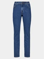 Spodnie męskie - Mustang Jeansy 1014863 Granatowy Slim Leg - miniaturka - grafika 1