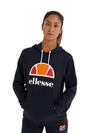 Bluzy damskie - ellesse Yuffie OH damska bluza z kapturem, granatowa, rozmiar 10 - miniaturka - grafika 1