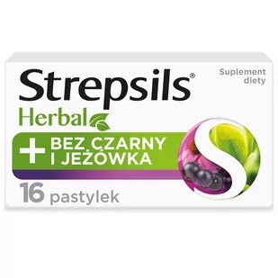 Strepsils - Pastylki Herbal czarny bez i jeżówka - Przeziębienie i grypa Strepsils - Pastylki Herbal czarny bez i jeżówka - Przeziębienie i grypa - miniaturka - grafika 1