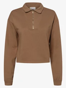 Vila - Damska bluza nierozpinana VIRust, beżowy|brązowy - Bluzy damskie - miniaturka - grafika 1