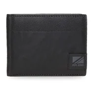 Koszulki i topy damskie - Pepe Jeans Topper Portfel Poziomy z Portmonetką Czarny 11,5x8x1 cms Skóra, czarny, Talla única, Portfel poziomy z portmonetką - miniaturka - grafika 1
