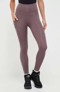 Columbia legginsy sportowe Boundless Trek damskie kolor fioletowy gładkie - Legginsy - miniaturka - grafika 1