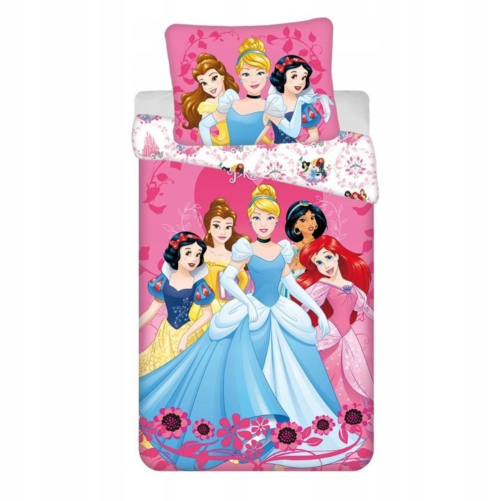 Księżniczki Pościel 140x200 70x90 Kolorowy Bajkowy Wzór