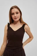 Koszulki i topy damskie - Top z ozdobnymi ramiączkami-XS - miniaturka - grafika 1