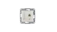 Gniazdka elektryczne - Schneider Electric Schneider Sedna biały gniazdo telefoniczne 1 SDN4101121 - miniaturka - grafika 1