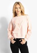 Bluzy damskie - Bluza damska GUESS LS RN PETALS TRIANGLE SWEATSHI - Guess - miniaturka - grafika 1