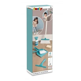 Smoby - Zestaw gospodarstwa domowego XL - Zabawka imitacja - Miotła i zamiatarka dla dzieci - 6 akcesoriów - 330321 - Zabawki AGD - miniaturka - grafika 1