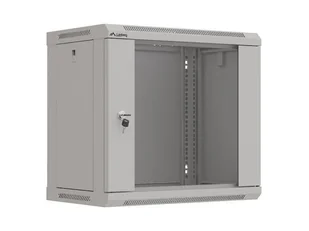 Szafa instalacyjna rack wisząca 19" 9u 540x350 szara drzwi przeszklone lanberg (flat pack) WF03-5309-10S - Szafy rack - miniaturka - grafika 1