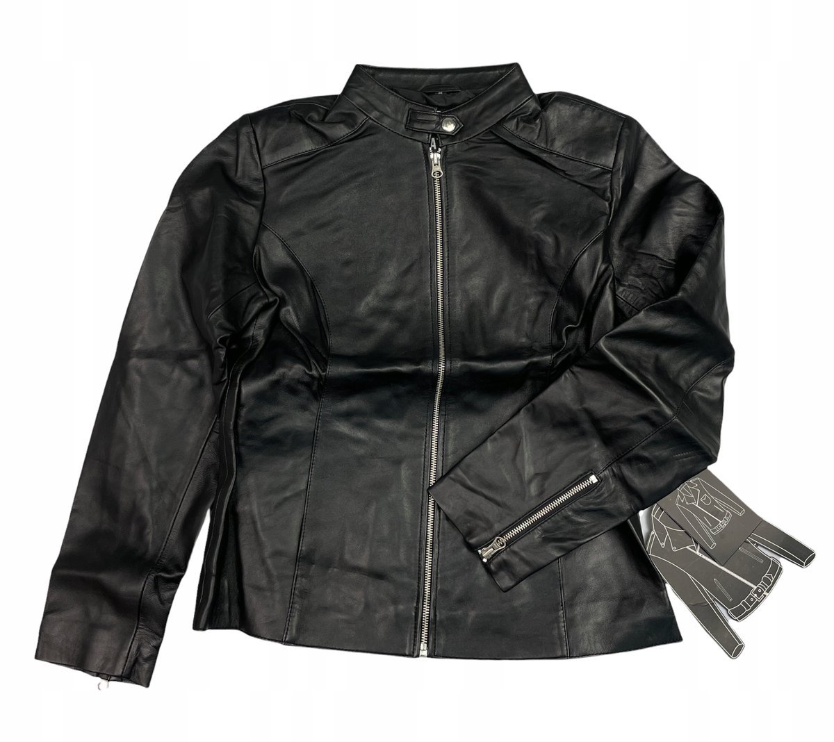 Czarna skórzana kurtka męska REAL LEATHER M