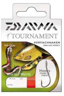 Daiwa Haki Z Przyponem Tournament Cz.robak NR.10 - Inne akcesoria dla wędkarzy - miniaturka - grafika 1