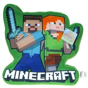 Kołdry i poduszki dla dzieci - Minecraft - Poduszka pluszowa Alex i Stevie (35549) - miniaturka - grafika 1