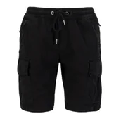 Odzież taktyczna i umundurowanie - Spodenki Alpha Industries Ripstop Jogger Short 106250 03 - Czarne RATY 0% | PayPo | GRATIS WYSYŁKA | ZWROT DO 100 DNI - miniaturka - grafika 1