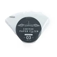 Akcesoria i części AGD - Filtry do HARIO Pegasus V60-03 100szt. - BIAŁE - miniaturka - grafika 1