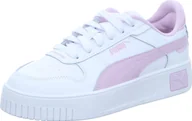 Buty dla dziewczynek - Puma trampki dziewczęce Carina Street Jr biało-różowy, kolor:biały, rozmiar UK:4½ - miniaturka - grafika 1