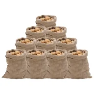 Plecaki - vidaXL Worki jutowe, 10 szt., 60x105 cm, 100% juta, 220 g/m² - miniaturka - grafika 1