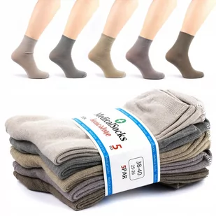 5X SKARPETKI SKARPETY MEDYCZNE BEZUCISKOWE DAMSKIE 35-37 - Skarpetki damskie - miniaturka - grafika 1