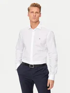 Koszule męskie - Tommy Hilfiger Koszula MW0MW38347 Biały Slim Fit - miniaturka - grafika 1