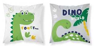 Detexpol Poszewka 40x40 bawełniana dino - Pościel dla dzieci - miniaturka - grafika 1