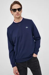 Lacoste bluza męska kolor granatowy gładka - Bluzy męskie - miniaturka - grafika 1