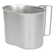 Kuchnia turystyczne i akcesoria - Outdoor FOX MFH Kubek Polowy 500 ml Srebrny 33372 - miniaturka - grafika 1