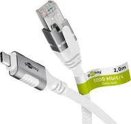 Kable USB - Kabel USB Goobay Kabel Ethernet USB-C™ 3.1 do RJ45, 2 m - Długość kabla 2 m - miniaturka - grafika 1