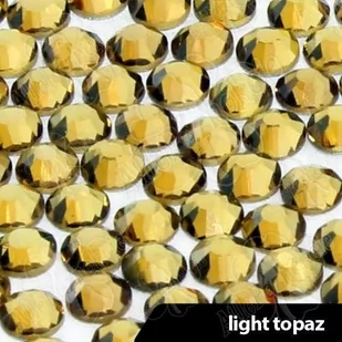 Cyrkonie do paznokci szklane ss3 light topaz 1440 szt paczka - Ozdoby do paznokci - miniaturka - grafika 1