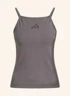 Koszulki i topy damskie - Adidas Top All Szn Rib braun - miniaturka - grafika 1