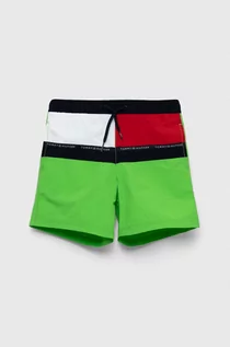 Spodnie i spodenki dla chłopców - Tommy Hilfiger szorty kąpielowe dziecięce kolor zielony - grafika 1