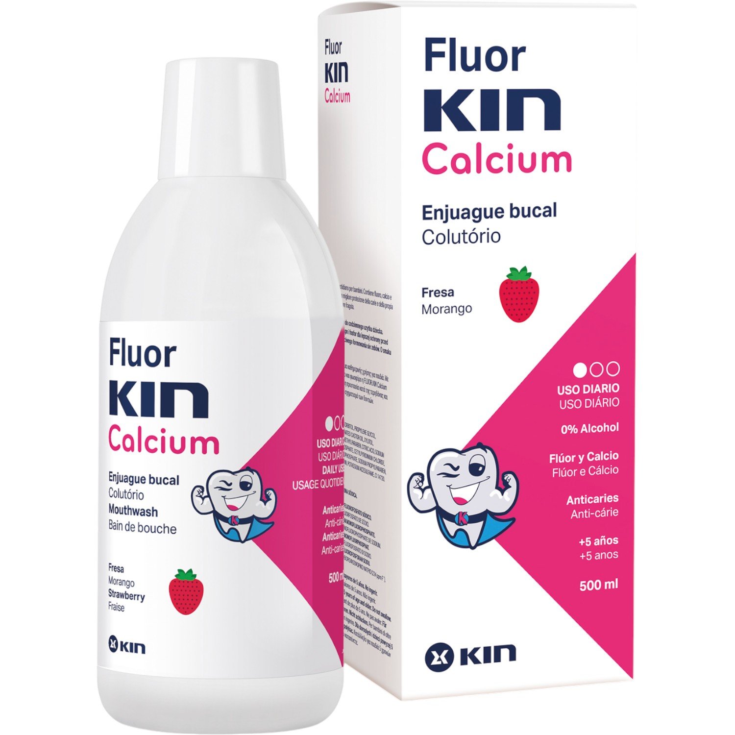 Kin FluorKin Calcium Płyn do płukania jamy ustnej dla dzieci