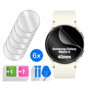 FOLIA do Samsung Galaxy Watch 6 40mm HYDROŻELOWA OCHRONNA na ekran 6 sztuk - Akcesoria do smartwatchy - miniaturka - grafika 1