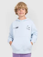 Bluzy dla chłopców - 4F Bluza dresowa nierozpinana z kapturem chłopięca - niebieska 122 (6-7 lat) - miniaturka - grafika 1