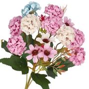Sztuczne kwiaty - SZTUCZNE KWIATY ROŚLINY GAŁĄZKI HORTENSJA BUKIET - miniaturka - grafika 1