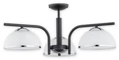 Lampy sufitowe - Lemir Lava żyrandol 3 pł. / czarny matowy + chrom O2923 W3 CZA + CH - miniaturka - grafika 1