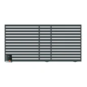 Ogrodzenia - Polbram Brama przesuwna segmentowa z automatem Lara lewa - miniaturka - grafika 1