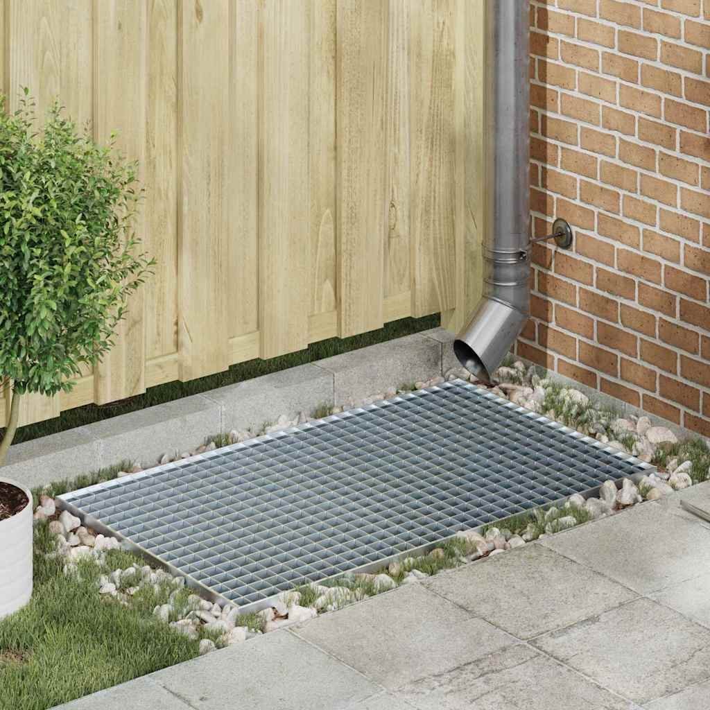 vidaXL vidaXL Ruszt Srebrny 30 x 30 x 2 cm Stal ocynkowana na gorąco