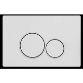 Przyciski spłukujące - BALNEO F0303070203-2 Przycisk spłukujący do stelażu podtynkowego EXO WHITE - miniaturka - grafika 1