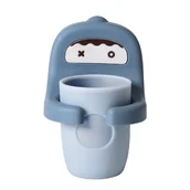 Inne akcesoria do pielęgnacji dzieci - Kubek Na Szczotkę Do Zębów Robbi, Niebieski - Babyhood Bh-714B - miniaturka - grafika 1