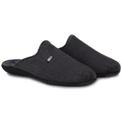 Kapcie męskie - Pantofle męskie hiszpańskie Neles C70-7724 GRIS R.46 - miniaturka - grafika 1