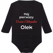 Body dla niemowląt - BODY NIEMOWLĘCE MÓJ PIERWSZY DZIEŃ CHŁOPAKA R.3 Y2 - miniaturka - grafika 1